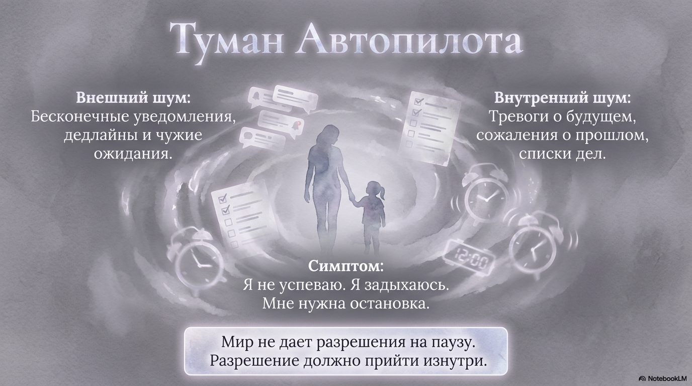Слайд о тумане автопилота